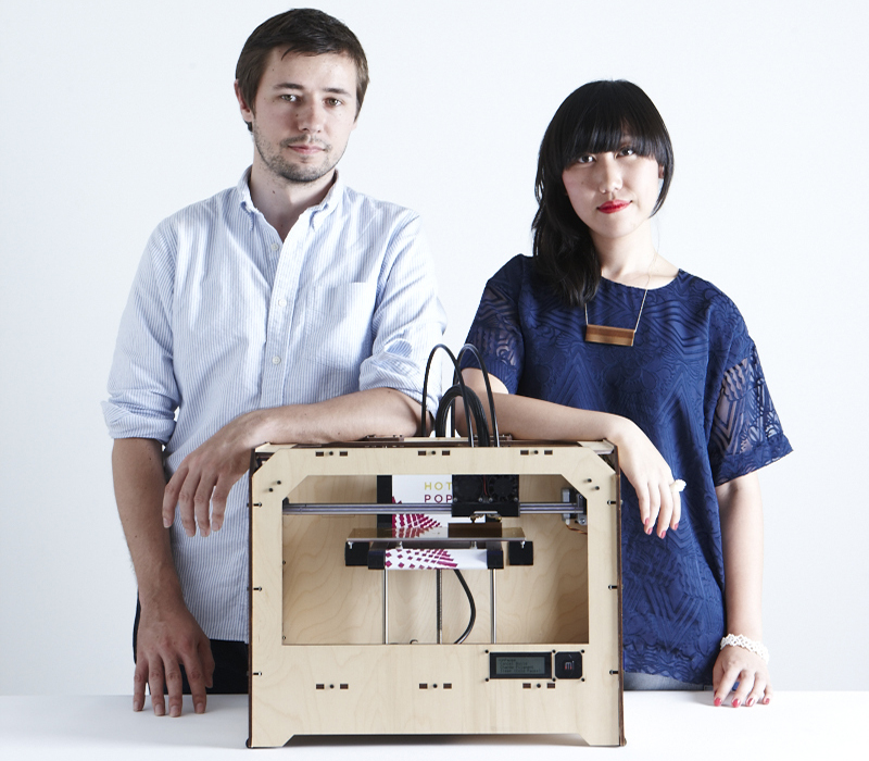 Hot Pop Factory founders/designers Matt Compeau and Bi-Ying Miao.