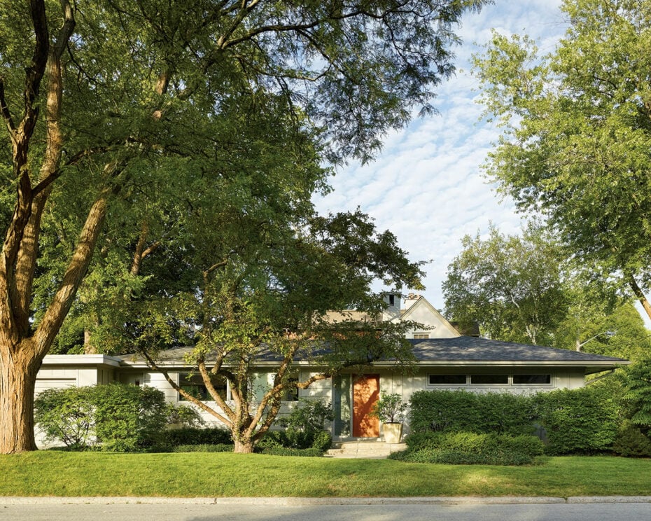 1950s bungalow street view