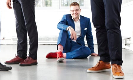 Shoe designer Patrick Cornish