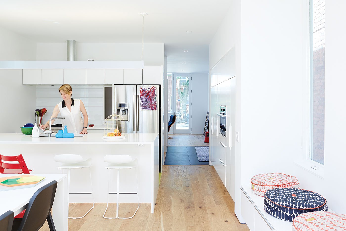 Kohn Shnier Architects Hillcrest Village Home - white kitchen