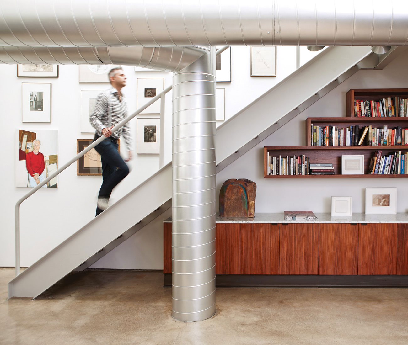 Architect Barton Myers - glass and steel home