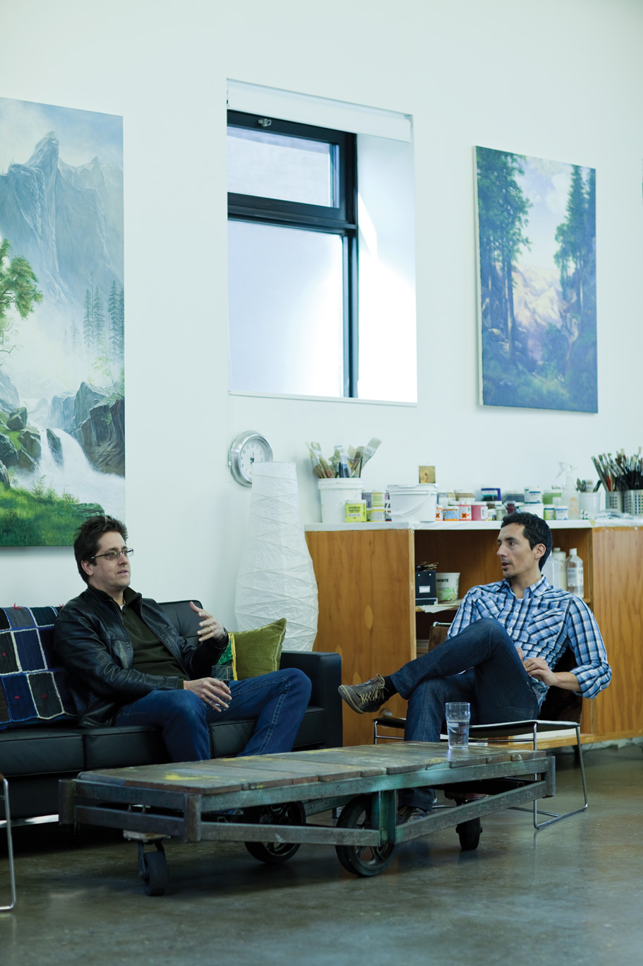 Jason Halter (Wonder Inc) with artist Kent Monkman