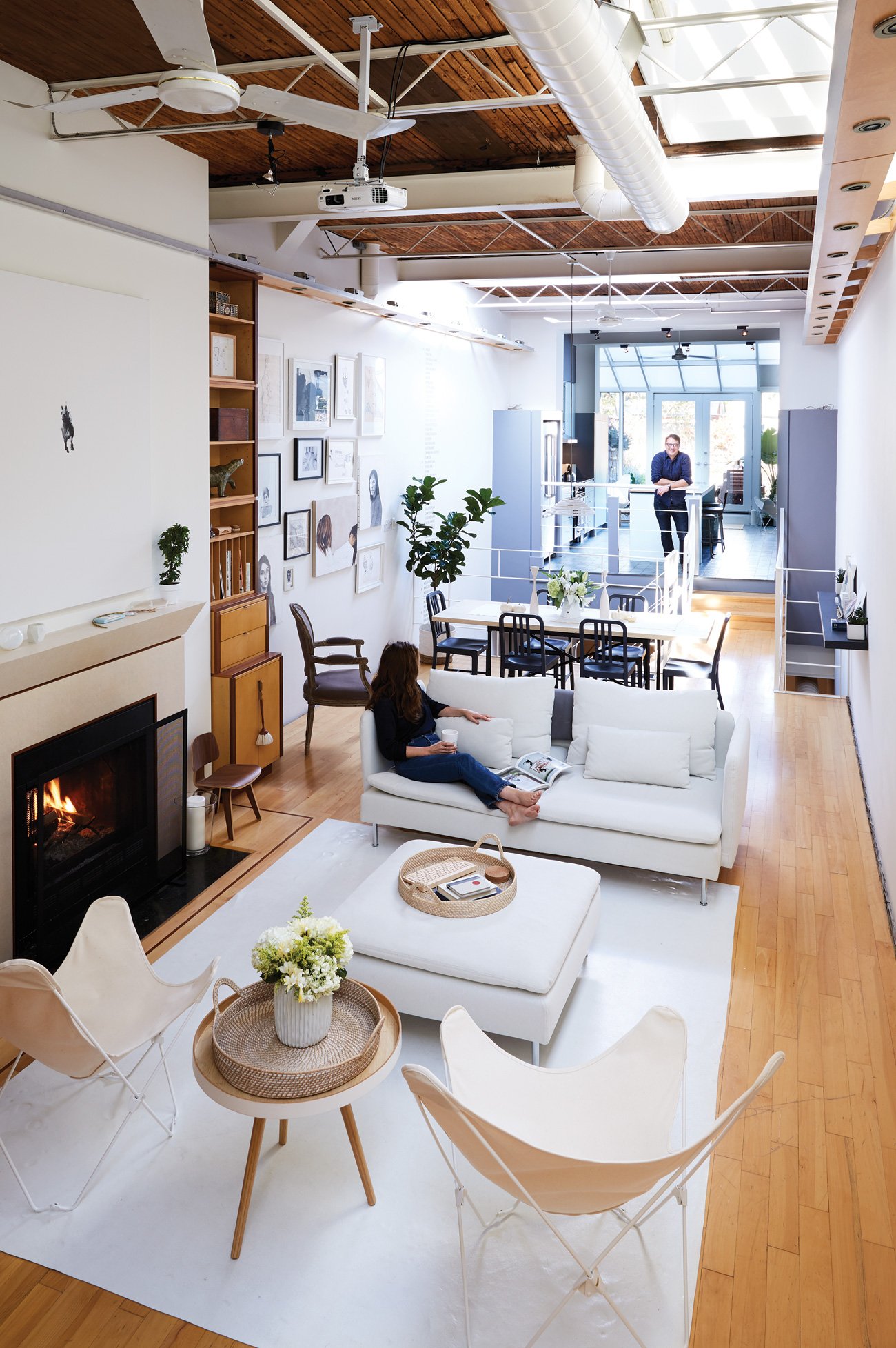 Lisa Mann - toronto industrial loft space with coastal decor - Converted factory