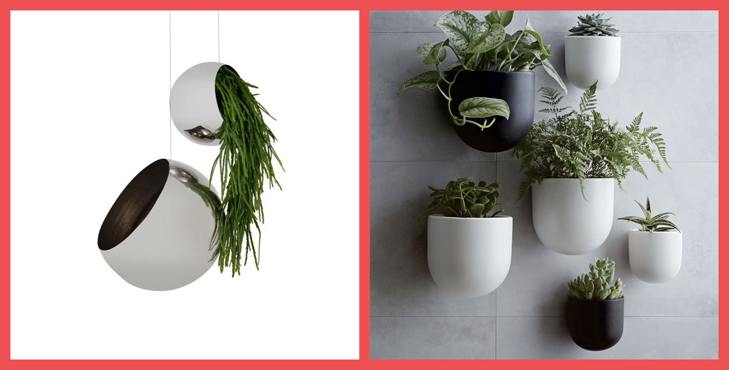 Hanging Orbs and Ceramic planters