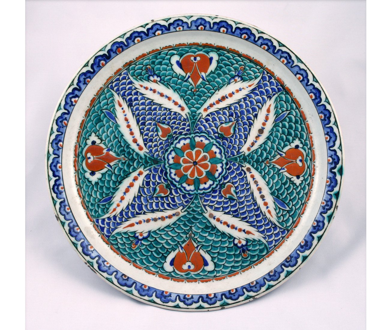 16th-century ceramic piece, from Iznik, Turkey