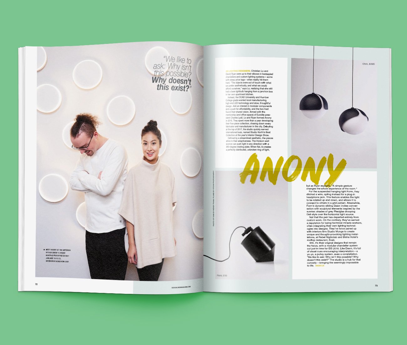 Anony Lighting Designers This Creative City Designlines Toronto