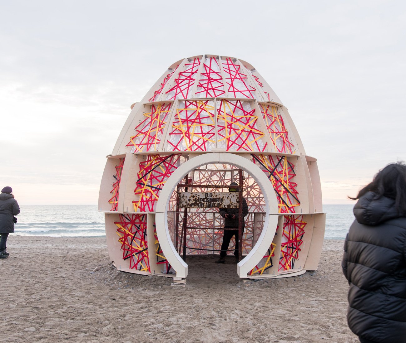 Nest art installation by Adrian Chiu, Arnel Espanol and Henry Mai of Ryerson University
