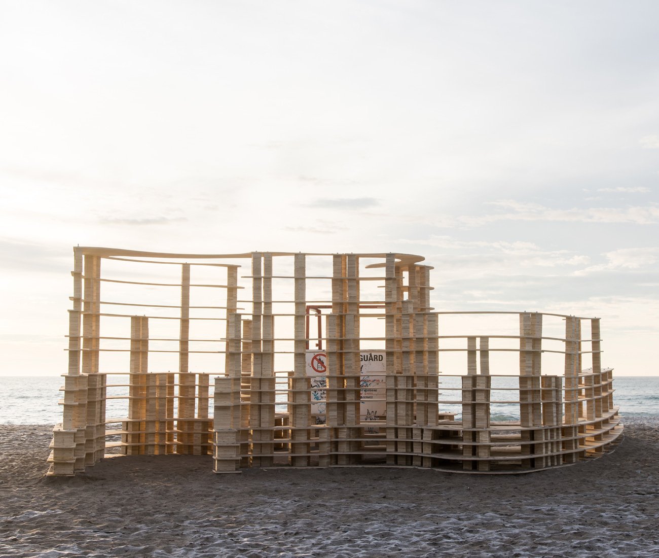 Rising up art installation, part of Winter Stations 2018