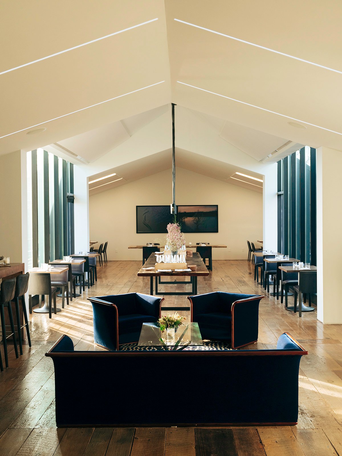 The interiors at Restaurant Pearl Morissette