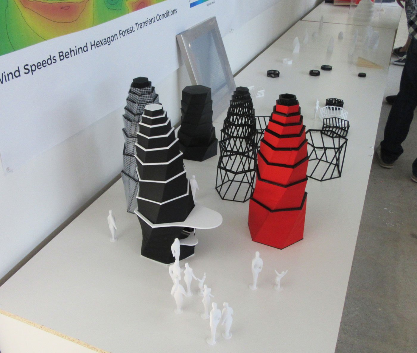 Project's Prototypes on a table - Sidewalk Labs