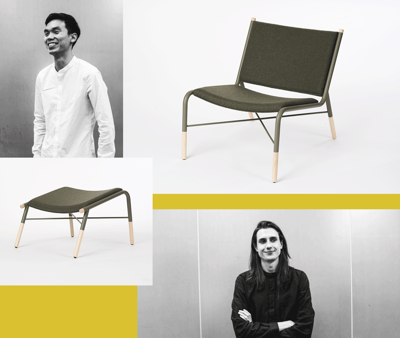 The 49th lounge chair and ottoman by Kenny Nguyen and Ian Buckley