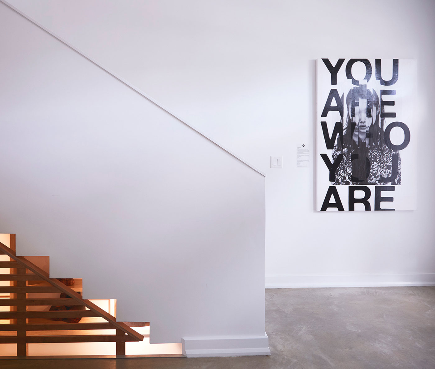 Art pictured: Who Are You by Tahsin the Good. Thomas Bollmann House