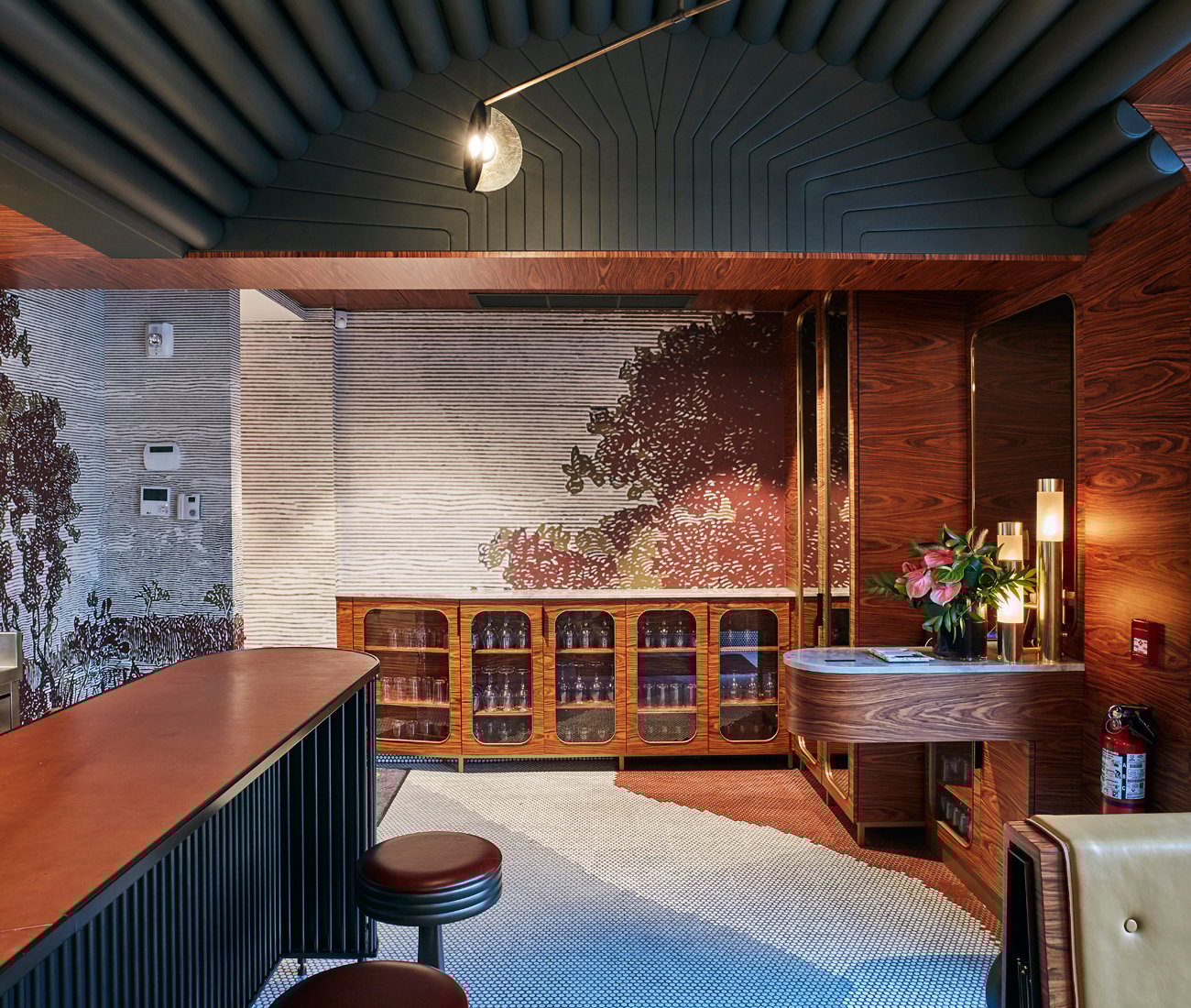 Interior of Aloette restaurant in Toronto, design by Commute Design