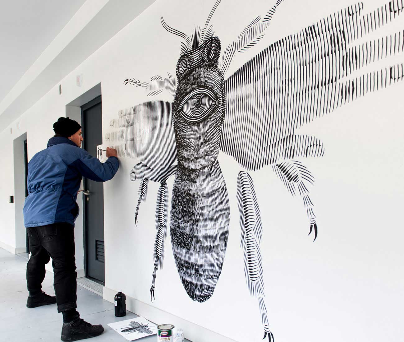 Wall painting by Alfalfa at Stackt Market Toronto