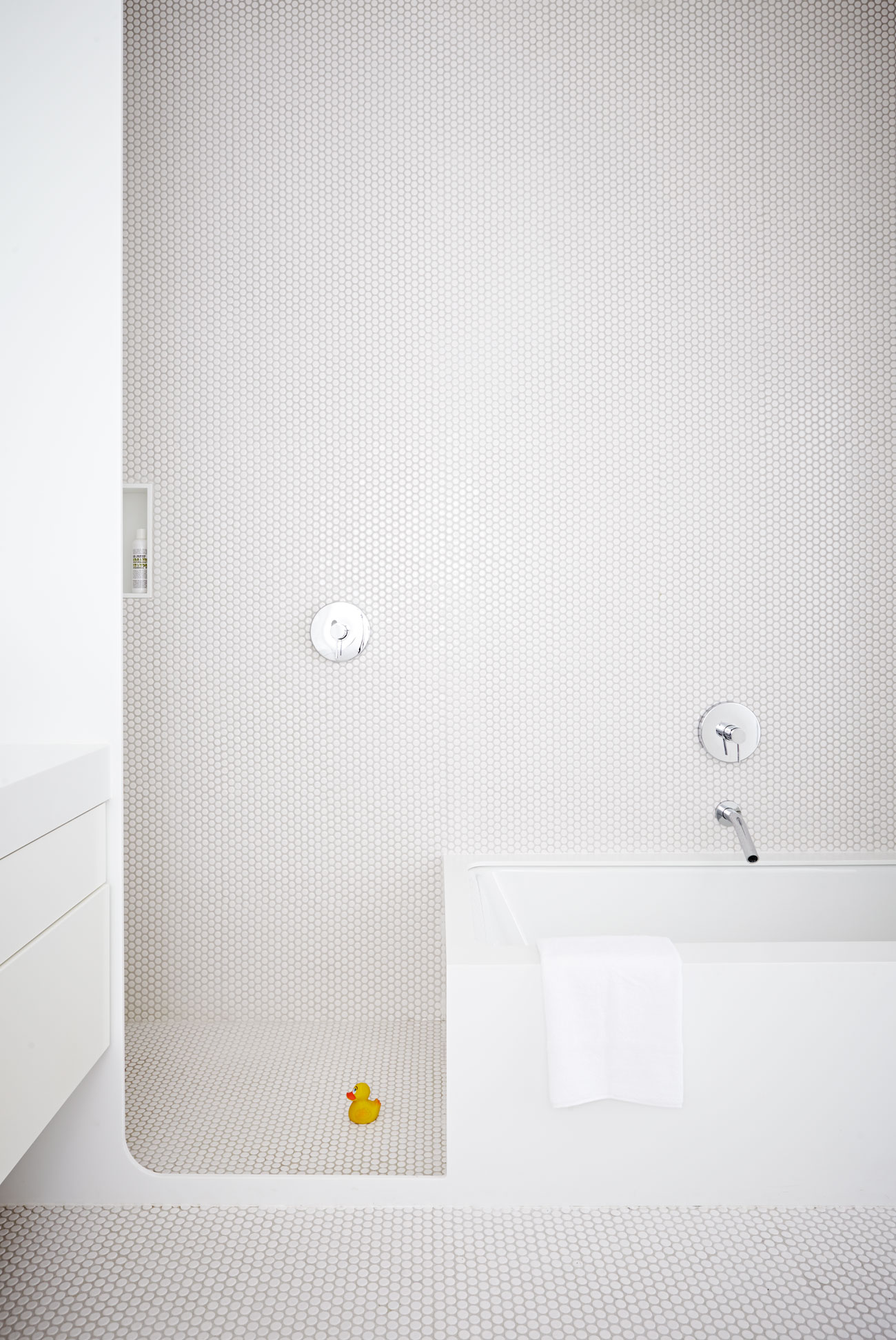 boychuk fuller bathroom design 2019 designlines magazine toronto penny round tiles boychuk fuller Bathroom Design
