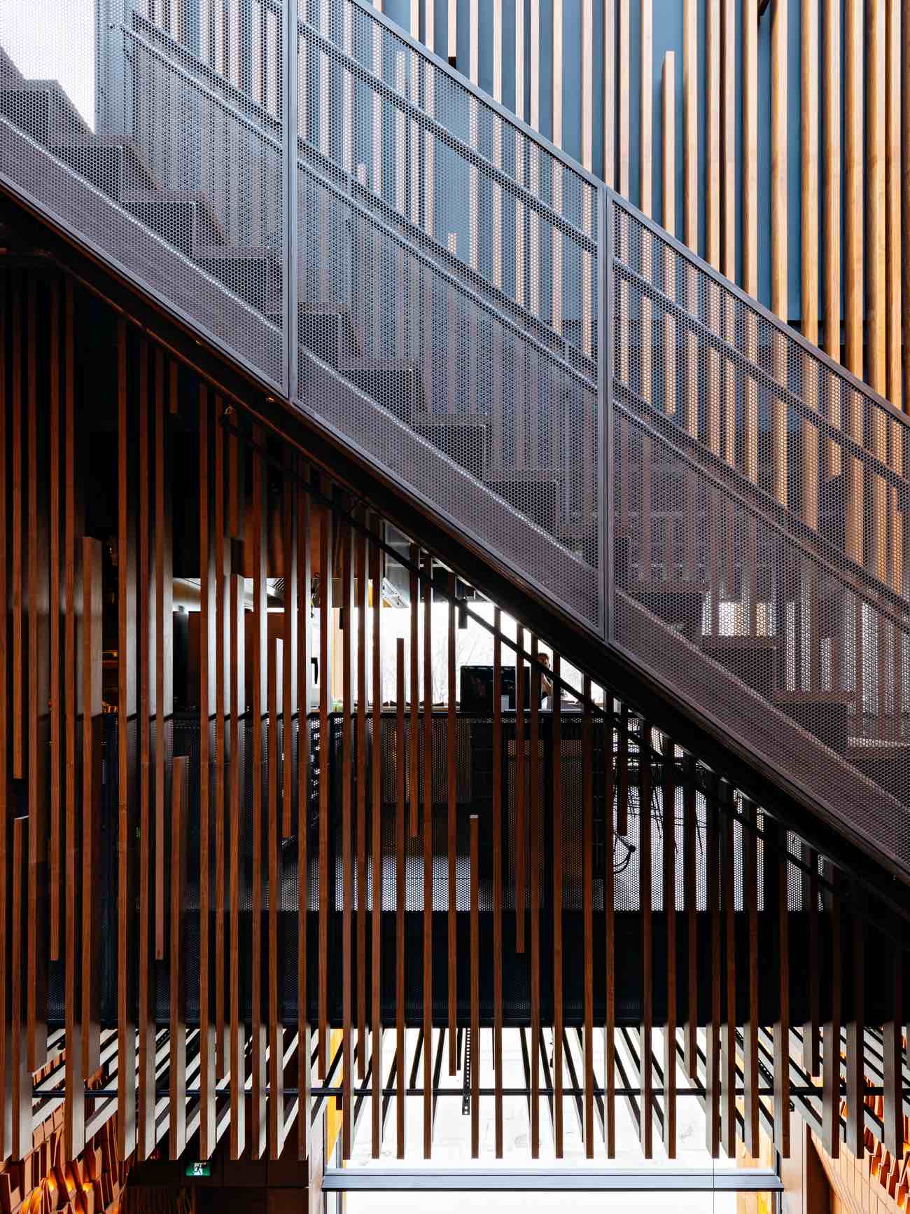 Steel staircase