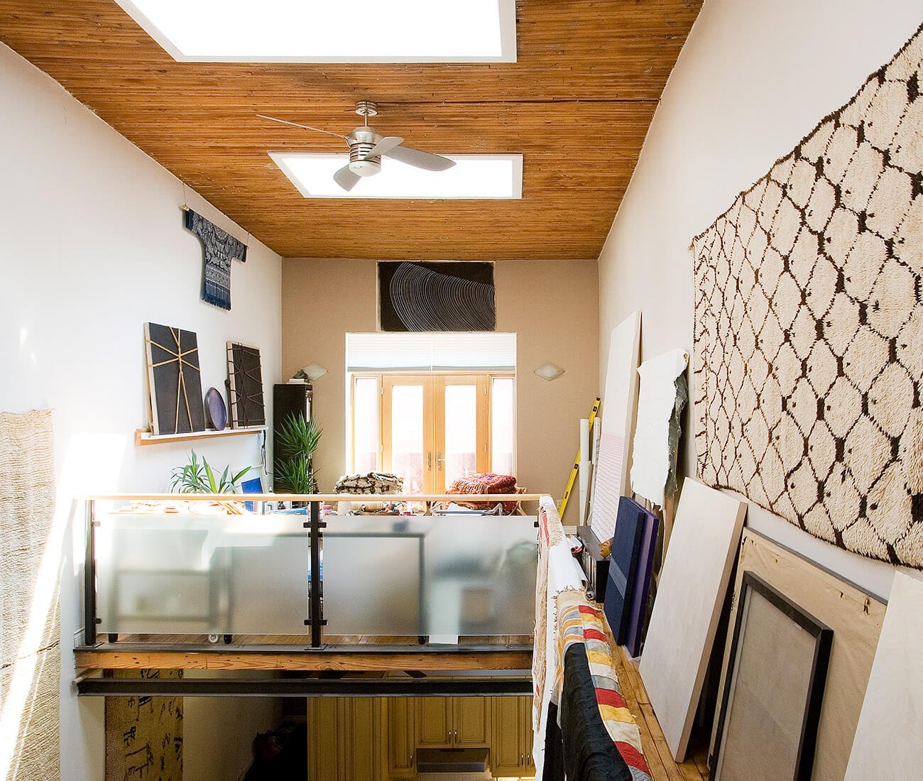 loft featuring a Moroccan Azilal rug