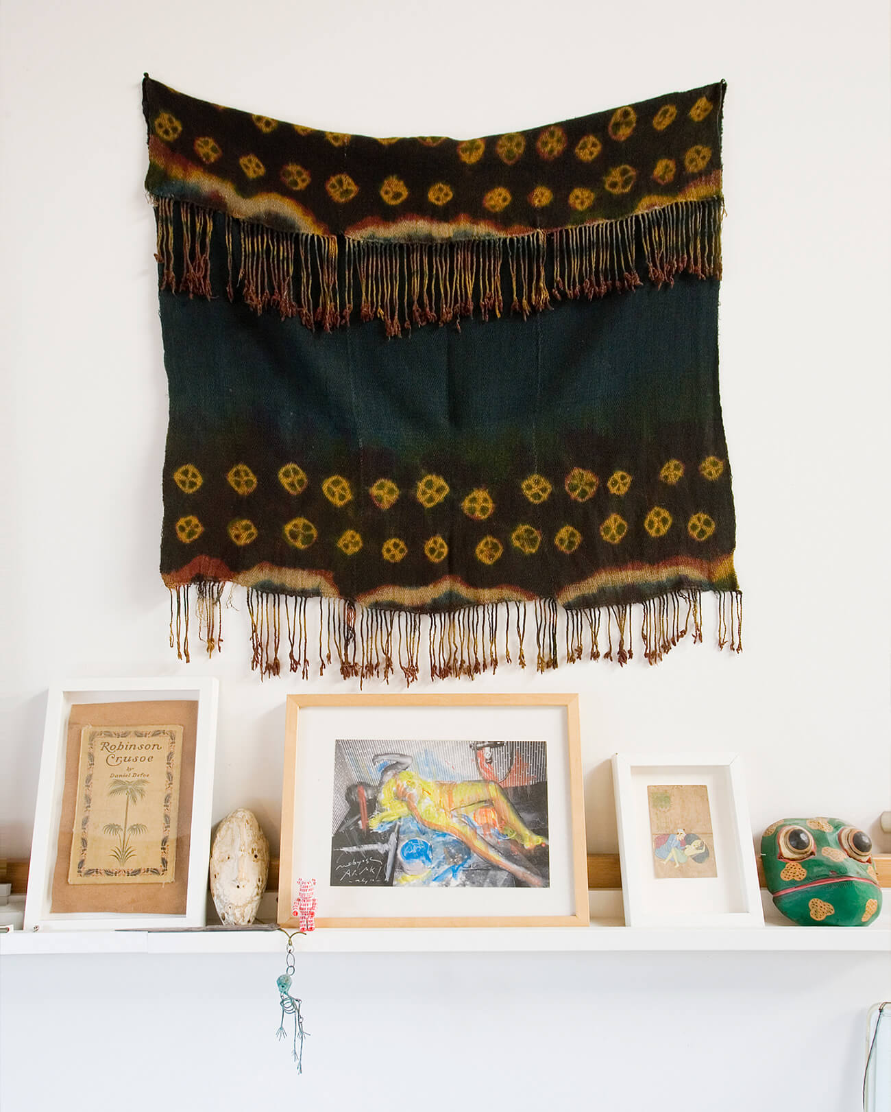 Indigo-dyed shawl from the Himalayas