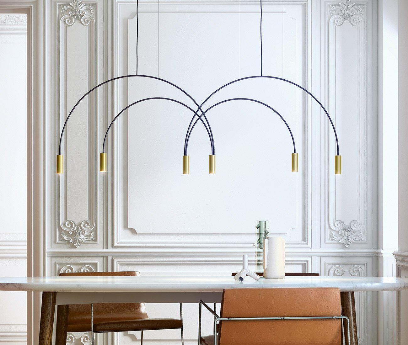 Suspension lights in dining area - Lightform new website shop