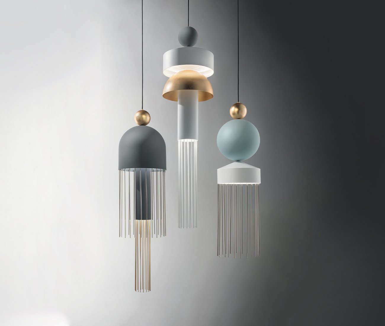 3 various pendant lights - Lightform new website shop