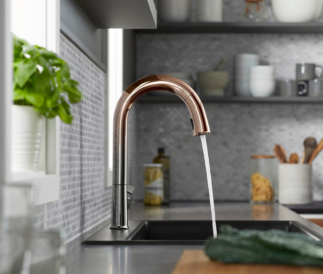Robinson plumbing sourcing - Kohler Sensate Touchless Kitchen Faucet with Konnect System.
