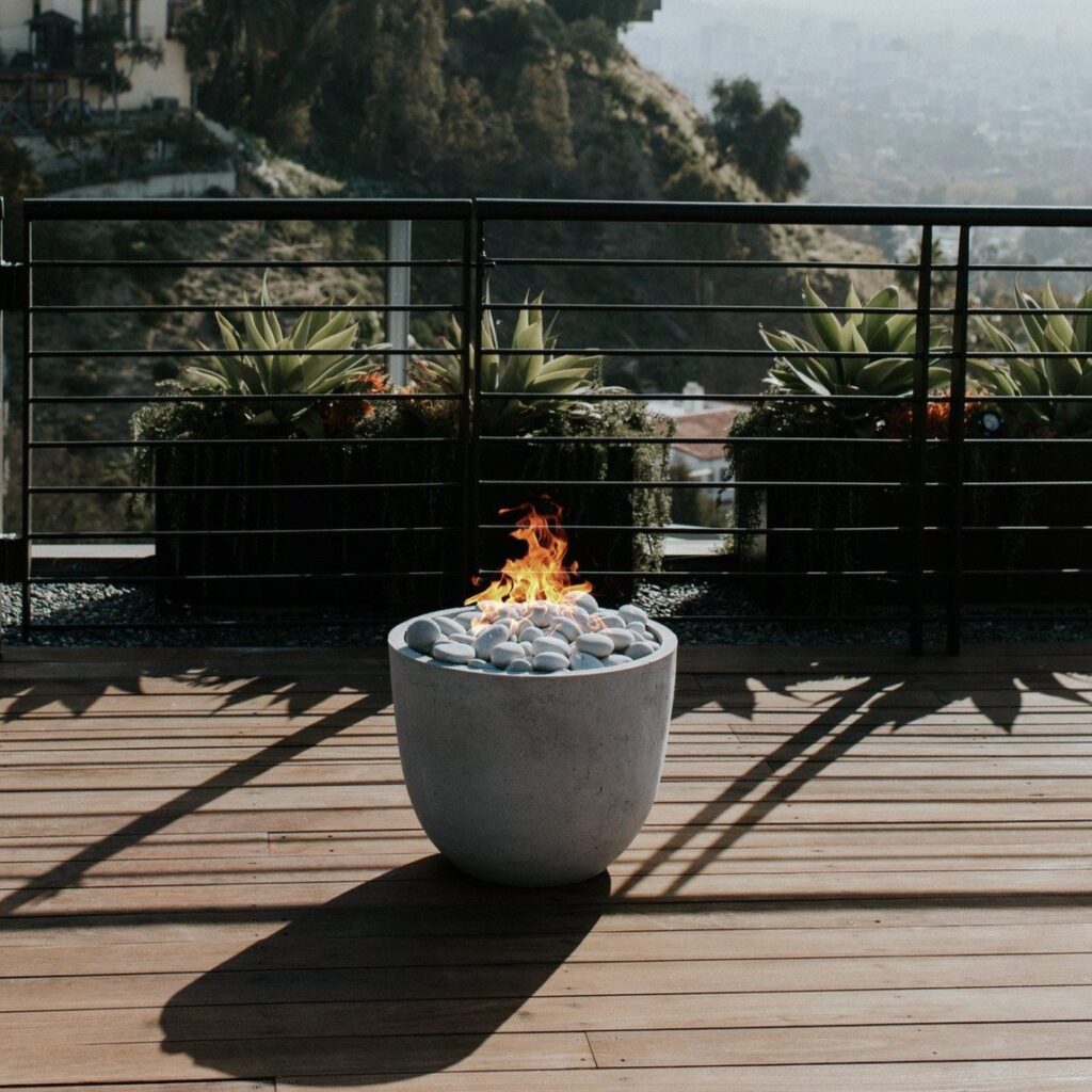 outdoor fire pit ideas - Element available in Toronto at Hauser