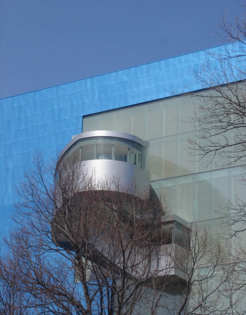 AGO Staircase from Grange Park: Where the Global Contemporary extension will be 