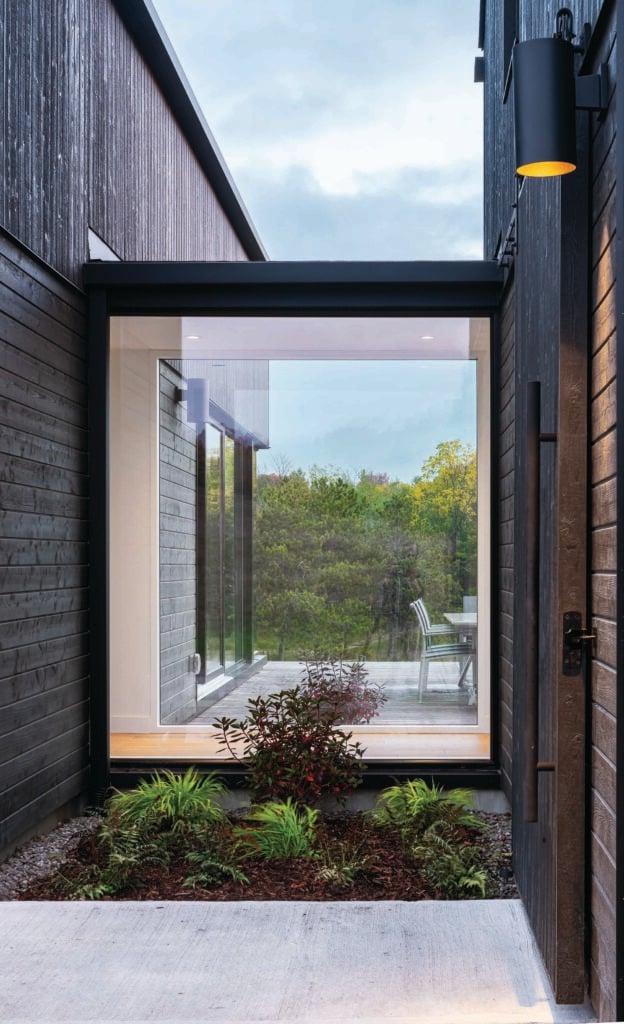 Torp Inc windows on a house designed by Architect Wanda Ely