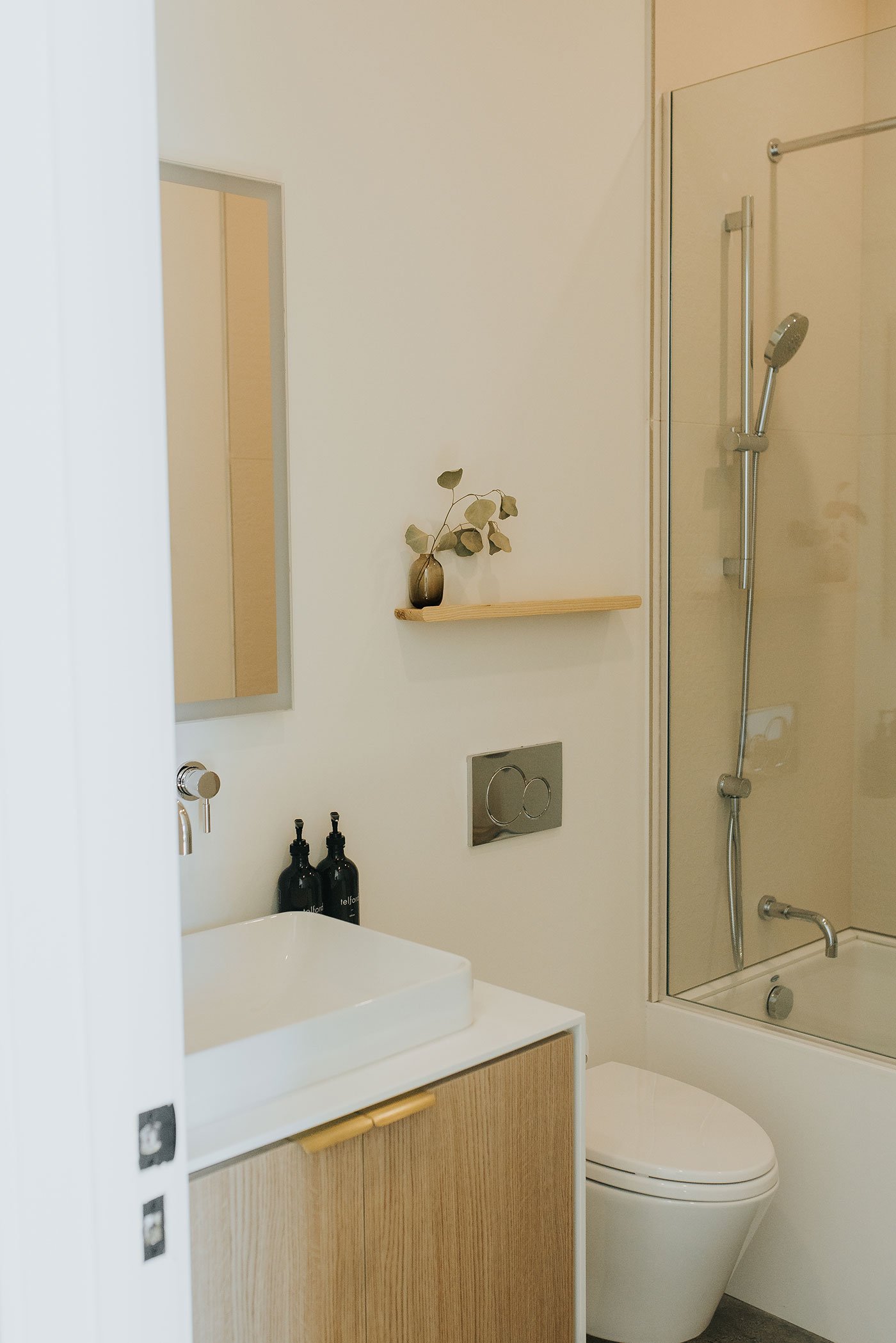 Bathroom at the Everly Inn in Prince Edward County