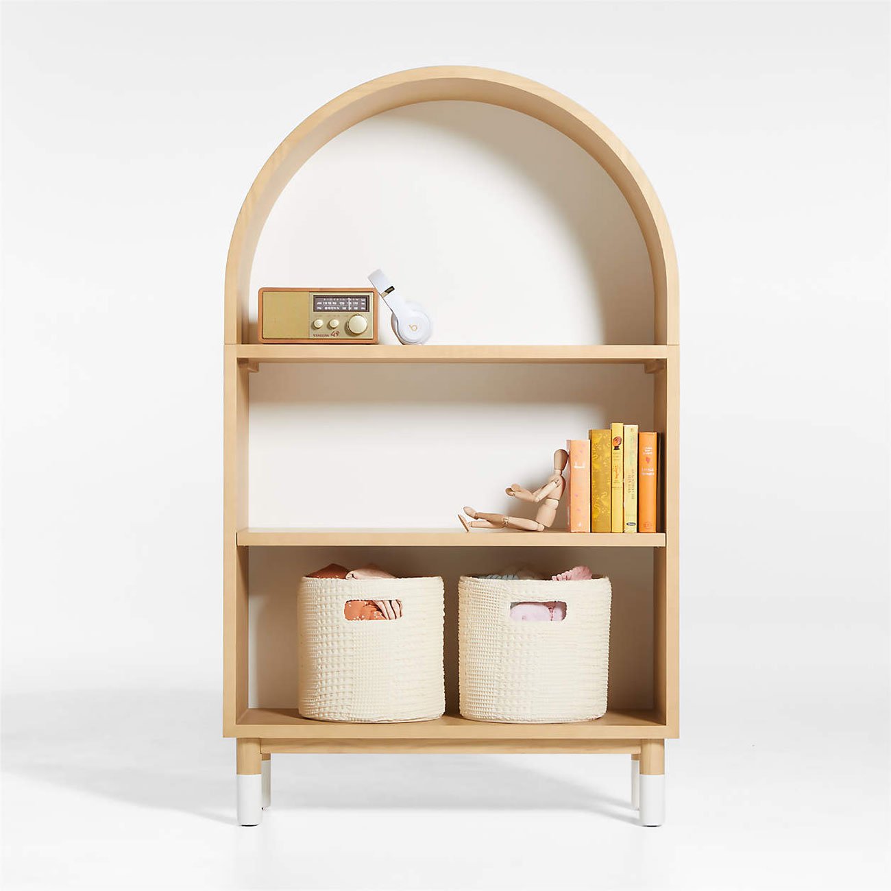 Aksel Wood Arched Bookcases