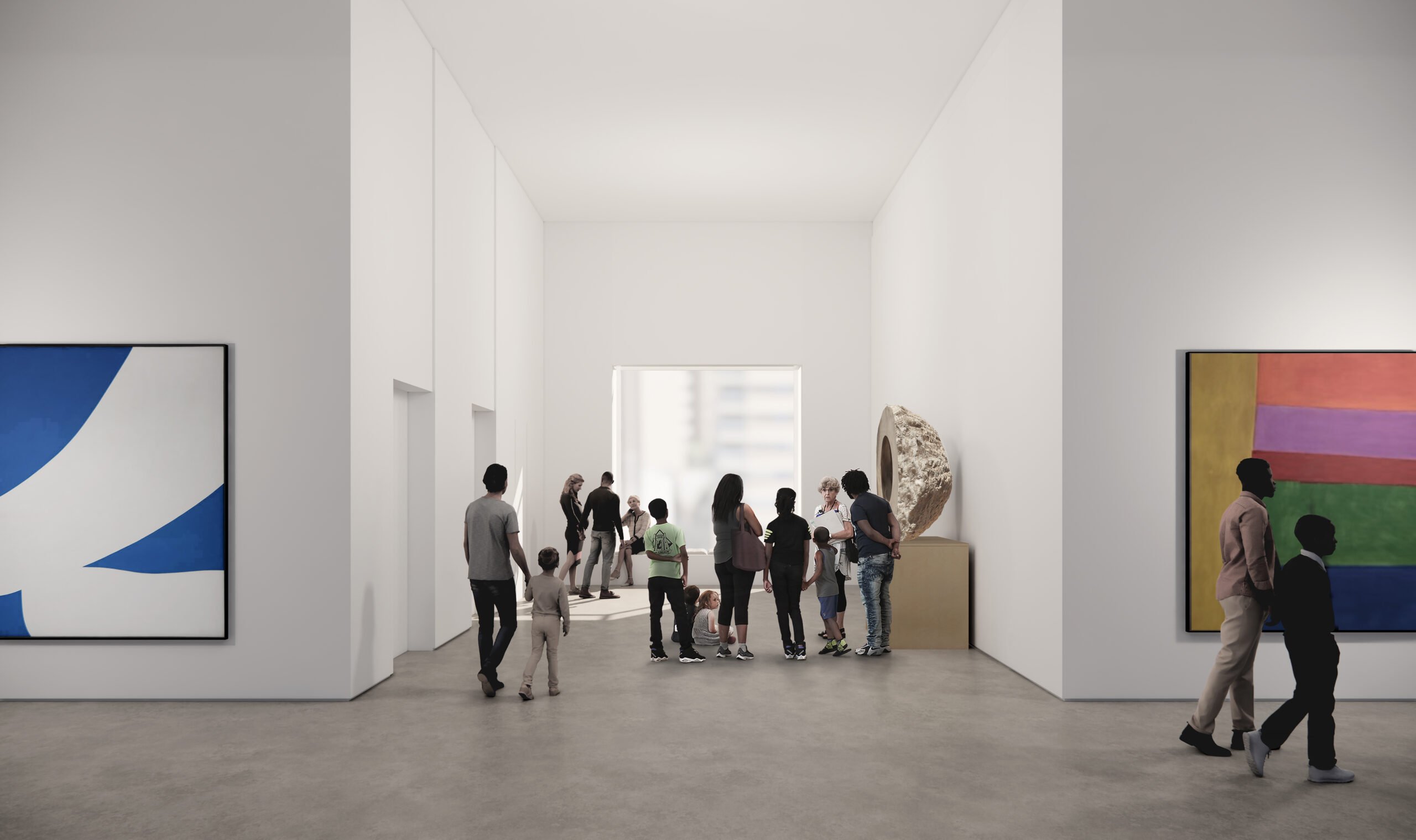 Rendering of the Dani Reiss Modern and Contemporary Gallery at the AGO