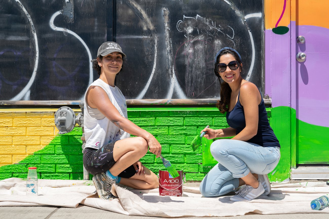 Kensington Market Art - Artist Yasaman Mehrsa and DIALOG urban designer Khatereh Baharikhoob