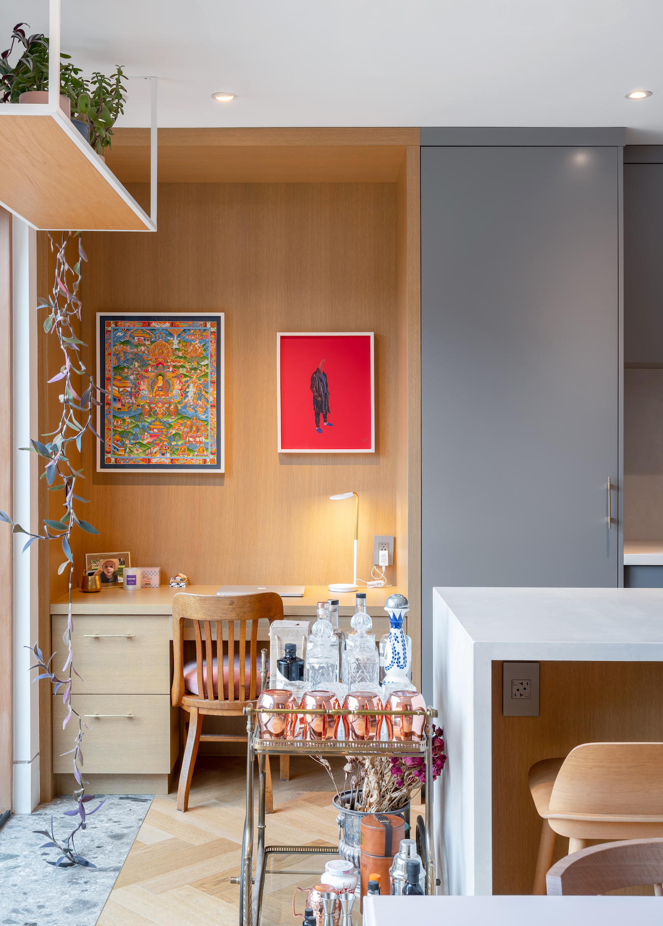 art-filled renovation in Little Portugal
