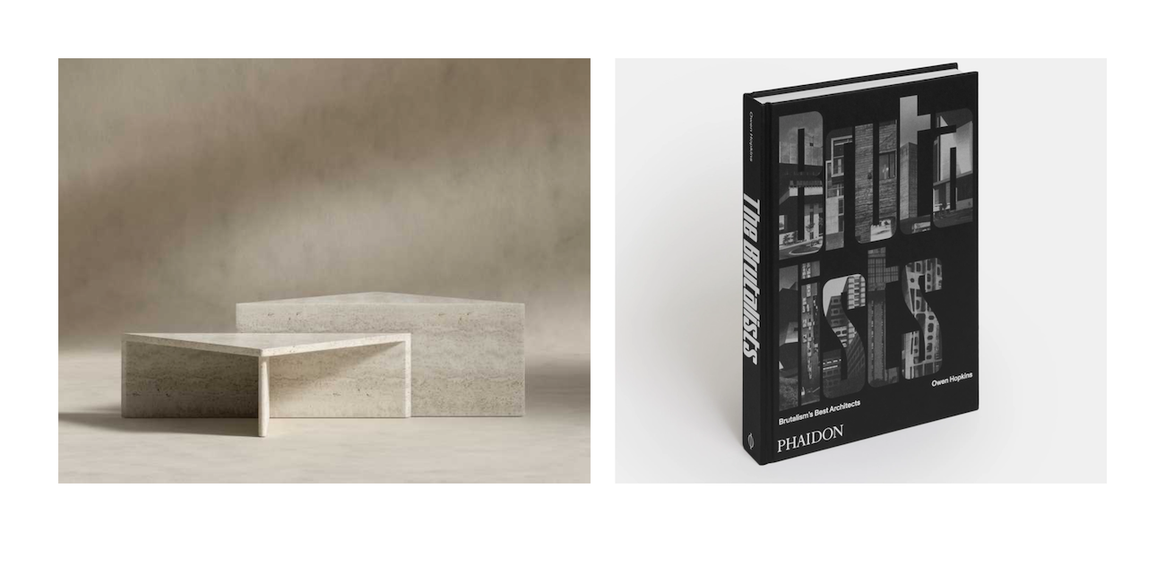 Brutalist coffee table books