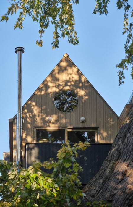 Contemporary A-Frame home addition